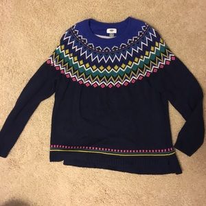 Old Navy fair isle sweater size large